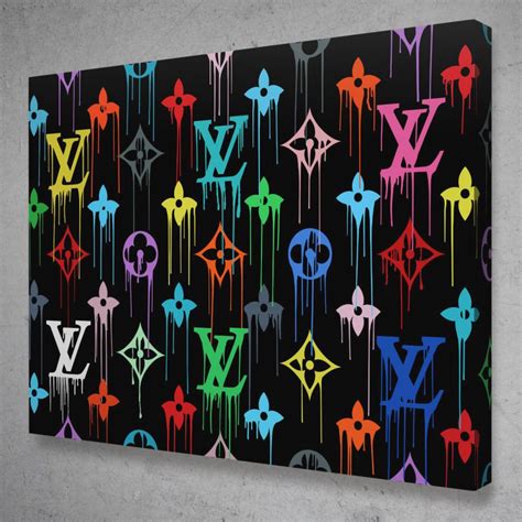 louis vuitton canvas wall art|louis vuitton painting canvas.